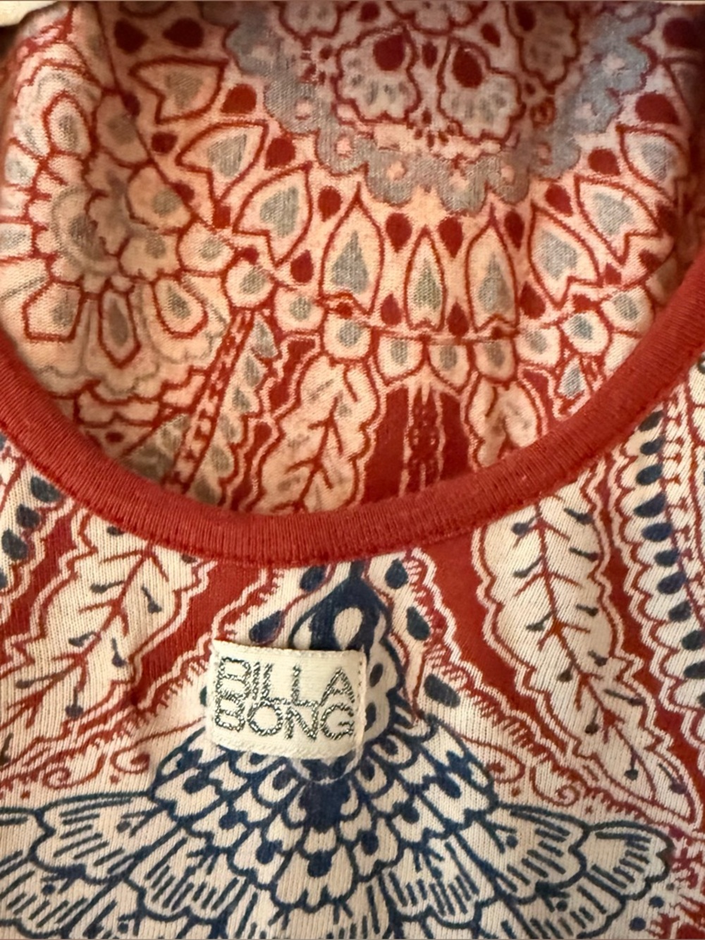 Billabong Designers Closet Boho Paisley Print Maxi Dress View 4